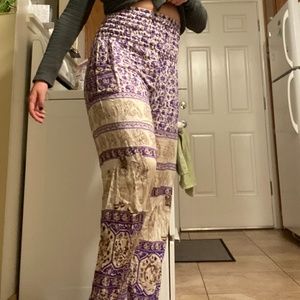 Bohemian Gypsy Elephant Print Harem Pants